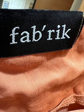 fab'rik pale orange sundress-coverup